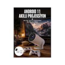 4k Wireless Çift Kollu Kumandalı Oyun Projeksiyonu Retro Video Oyunu Yeni Nesil Çok Renkli