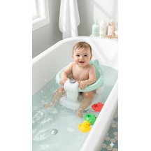 Vavbaby Önden Açılır Bebek Banyo & Bebek Mama Oturağı Mint Yeşili Mınt