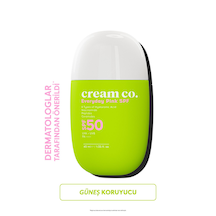 Cream Co. Pink Ton Eşitleyici Leke Karşıtı ve Aydınlatıcı Koruyucu Güneş Kremi SPF50 40 ML