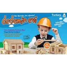 DEdemin Evi Ahşap Ev Maket Oyunu 93 Parça 00024