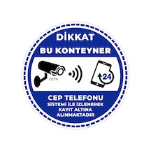 Dikkat Bu Konteyner Cep Telefonu Sistemi İle İzlenerek Kayıt Altına Alınmaktadır V5