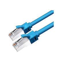 Sones Jınghua Kategori 6 Gigabit Çift Ekranlı Yönlendirici Bilgisayar Projesi Tamamen Bakır Ağ Kablosu, Boyut: 5m Mavi