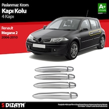 S-Dizayn Renault Megane 2 Krom Kapı Kolu 4 Kapı 2004-2010