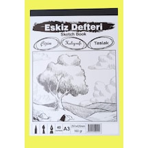 A3 Eskiz Defteri Karakalem Defteri, Kaligrafi