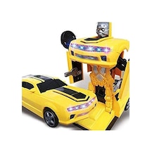 2 In 1 Işıklı Kendiliğinden Robota Dönüşen Oyuncak Araba Diğer