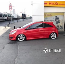 Kit Garaj Opel Corsa Yan Marşpiyel Plastik Boyasız