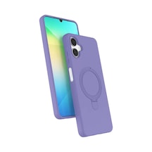 Newface Samsung Galaxy A06 Regal Magsafe Standlı Kapak - Lila