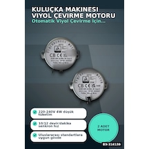 Kuluçka Makinesi Viyol Çevirme Motoru 50 Tyz 10/12 Rpm Otomatik - 2 Adet Bx-316159