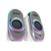 Rampage Rms-x3 2.0 6w Bluetooth Özellikli Beyaz Multimedia Rgb Işıklı Gaming Usb Speaker