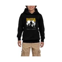 Zepplin Giyim Pantera This Love Siyah Çocuk Kapşonlu Sweatshirt