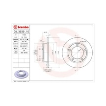 Brembo 08393910 Fren Diski Lada 2121-3501070