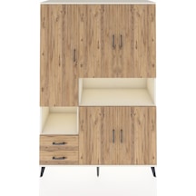 Hyperion Dolap 10 Raflı 2 Çekmeceli 5 Kapaklı 132x44x195 Aytaşı-çam/çam Atlas Çam/atlas Çam