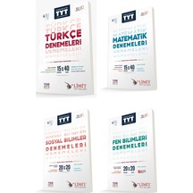 Limit Tyt Türkçe + Matematik + Sosyal + Fen Deneme Seti 4 Kitap 2024