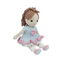 Amigurumi Ayşegül Bebek - Mavi Elbiseli - Anatoya