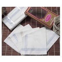 Sarı Kutulu 46x46 Cm 12 Adet Kumaş Mendil-gsk 02 Çok Renkli