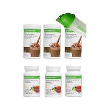 Herbalife Shake 3 Adet Çikolata + Çay 3 Adet Limon + Shaker Hediye