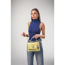 Ççs 18262 Kadın Çapraz Askılı El Çantası Sarı