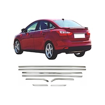 Ford Focus 3 Sedan Krom Cam Çıtası 8 Prç P.çelik 2010-2018 Arası