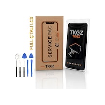 Tkgz - İnfinix Hot 20 Uyumlu Servicepack Lcd Ekran Dokunmatik Full Çıtalı + Tamir Kiti