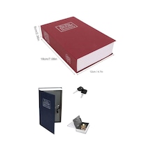 Zengemtx Gizli Kasa Kilitli Sözlük Görünümlü 18cm Gizli Kasa Büyük Boy Anahtarlı