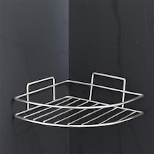 Tr Köşe Rafı 304 Paslanmaz Çelik Şampuanlık 23x23 Cm Kbk100 Diğer