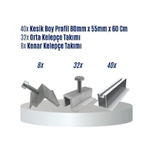 16 Panelli Trapez - Sandviç - Ahşap Çatı Üzeri Solar Montaj Seti