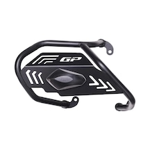 Gp Kompozit Honda Forza 250 2025 Uyumlu Kapaklı Egzoz Koruma Demiri Siyah