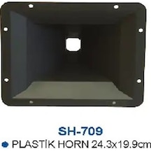 Sh-709 Kare Plastik Horn 24.3 X 19.9Cm