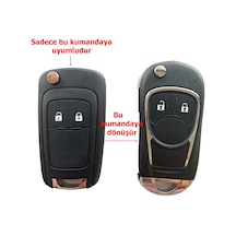 Chevrolet Cruze Uyumlu Çevirici Modifiye Dönüşüm Kumanda Anahtar Kabı