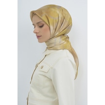 Armine Saf İpek Sura Eşarp-2026 İlkbahar-yaz- 95010d Gold,vizon-