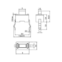 Ic-201 Tact Switch Pioneer Buton 3.5x6 Kısa Bacak 0.8mm