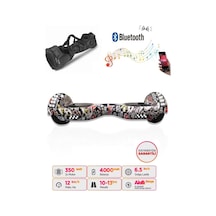 Citymate Hoverboard 6.5 inch Elektrikli Kaykay Scooter Full Ledli Bluetooth Hoparlörlü Çanta Hediye D08