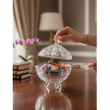Glass In Love Cam Ayaklı Şekerlik 800 Cc Şeffaf