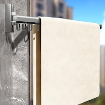 Çamaşır Kurutma Ve Elbise Sergileme Saklama Aparatı,360 Dönebilen Katlanabilir Alüminyum Duvar Montajı, Banyo Mağaza İşletme Ve Balkon İçin 40 x 19