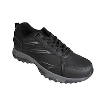 Kinetix Erkek Siyah Gri Cilt Trekıng Termo Taban Soğuya Dayanıklı Outdoor Ayakkabı 001