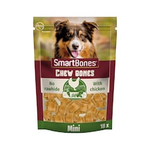Chicken Mini Küçük Boy Tavuklu Kemik 18'li, 228 Gr Köpek Ödülü