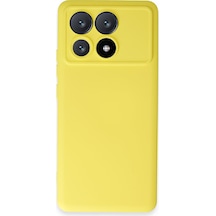 Poco X6 Pro Kılıf Nano İçi Kadife Silikon - Sarı Bzsxx00 1