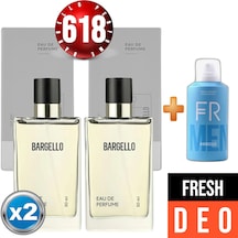 Bargello 618 Oriental Erkek Parfüm EDP 2 x 50 ML + Fresh Erkek Sprey Deodorant 150 ML
