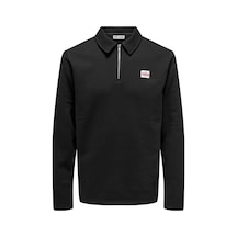 Only & Sons Dawson Erkek Siyah Polo Sweatshirt 22034751-jbk Siyah