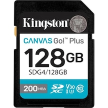 Kingston 128gb Sdxc Canvas Go+ 200mb/s Sdg4/128gb