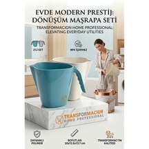 Zenvac Modern Maşrapa Seti 2'li Kırılmaz Banyo Su Tası, Ergonomik Tasarım 723090 Zenvac29 Renkli