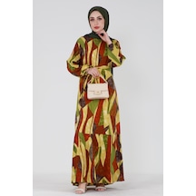 Sevitli Açelya Eteği Volanlı Viskon Elbise-sarı-3840-sarı Sarı Sevitli Açelya Eteği Volanlı Viskon Elbise-sarı-3840-sarı Sarı