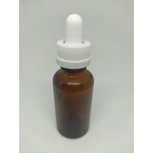 30Ml Cam Amber Şişe B.Çocuk Kilit Kapak İnce Cam Damlalık(10 Ad)