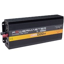 Powermaster PWR500-12 Tek Dijital Ekran 12 V 1500 Watt Modıfıed Sınus Wave Inverter