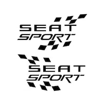 Seat Sport Araba Sticker Yapıştırma 2 Adet