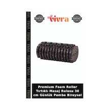 Premium Foam Roller Tırtıklı Masaj Rulosu 30 Cm Günlük Pembe Bireysel