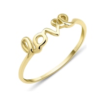 Fiyonk Kuyumculuk 14 Ayar Altın Love Yüzük 001