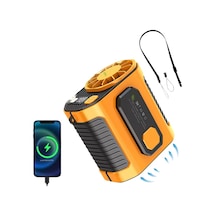 Dijital Göstergeli Turbo Taşınabilir Fan Usb Type-c, 3 Serinlik Modu Çok Renkli