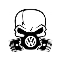 Piston Vw Volkswagen Kuru Kafa Oto Sticker Araba Yapıştırma