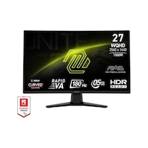 Msı 27 Mag 274cqf 2560x1440 Wqhd Curved 1500r Rapıd Va 180hz 0.5ms Gtg Adaptıve-sync Sıyah Gamıng Monıtor